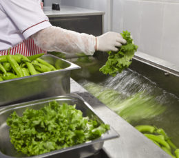 Rinsing produce with ozone water for freshness, shelf-life. It works by killing bacteria and reducing ethylene levels.